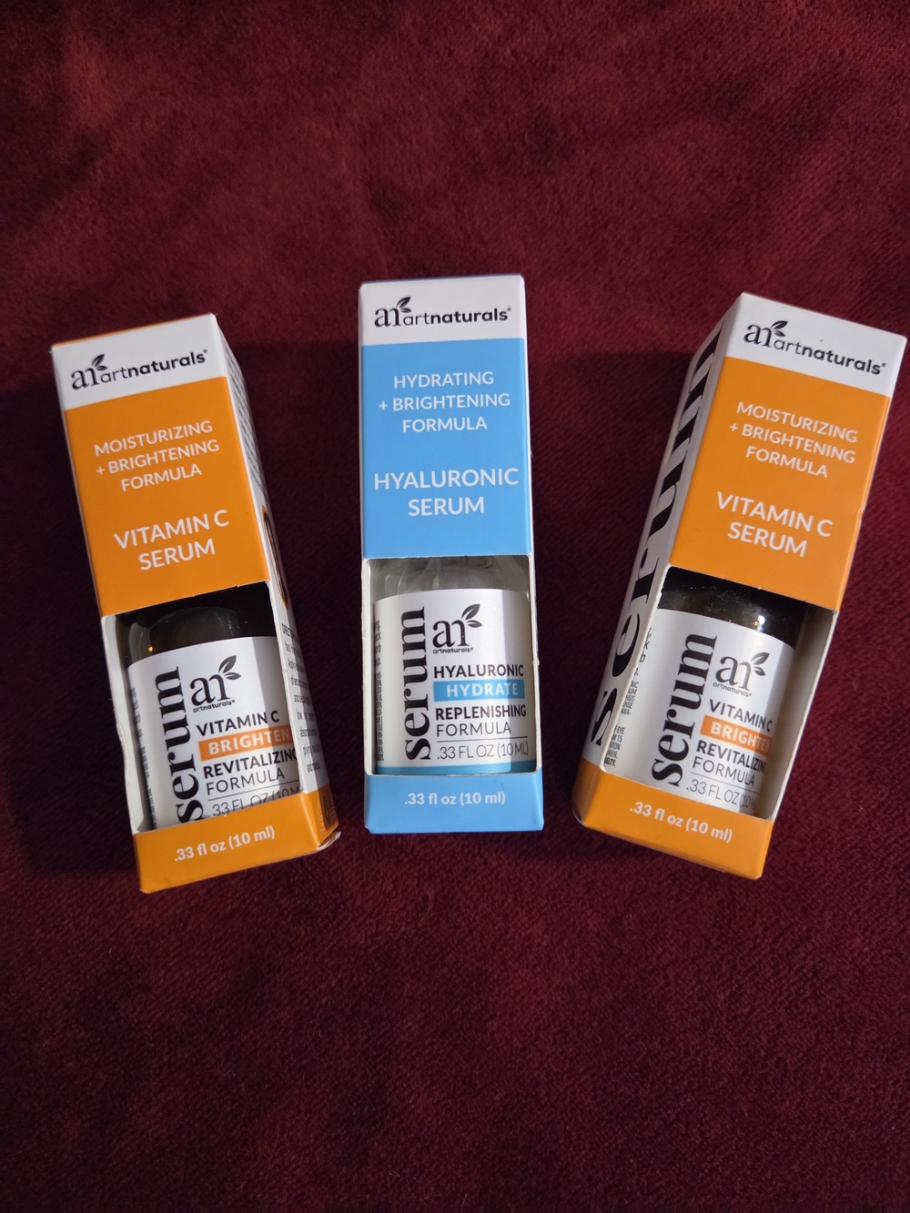 artnaturals Vitamin C & Hyaluronic Serum Duo — Orange & Blue